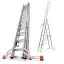 Kombinuotos kopėčios 3x12 su stabilizatoriumi 129703 KRAUSE