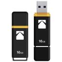 Kodak USB m&auml;lupulk EKMMD16GK103, 16GB, USB 3.2 Gen1, 20Mbps, 10Mbps, must/kollane, plastmass