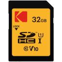 Kodak M&auml;lukaart EKMSD32GHC10K, 32GB, 90MB/s, 25MB/s, UHS1, V10, &uuml;hilduv SDHC ja SDXC-ga