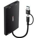 Lindy I/O keitiklis 43430 USB Type A ir C į Dual HDMI 4K60, 1 USB-C, 1 USB 3.2, juodas