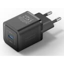 Vention lādētājs FEPB0-EU 20W PD, 100-240V, 1x USB-C, ātrā uzlāde, pārkar&scaron;anas aizsardzība, melns