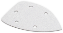 Deltveida smilšpapīrs 140x140x80mm, KREATOR, KRT220055, Smilšu graudu lielums: 80, 5 gab.