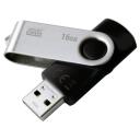 Goodram 16GB UTS2 USB 2.0 m&auml;lupulk, UTS2-0160K0R11, 16 GB, 20 MB/s, 5 MB/s, USB Type-A, must