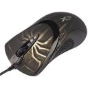 A4Tech XGame lāzera pele EVO X474 Brūns uguns A4TMYS29980, 3600 dpi, 100 dpi, 1.8 m kabelis, 7 pogas, lāzera sensors