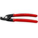 Kabeli grie&scaron;anas &scaron;ķēres ar plastmasas pārklājumu, KNIPEX, 95 11 160 SB, 160 mm, jaudīga un ērta lieto&scaron;ana