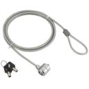 Gembird Kaabli lukustus LK-K-01, 1.8m, 4mm, v&otilde;ti, 2 v&otilde;tit, h&otilde;bedane, PVC, teras