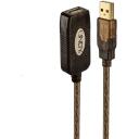Lindy 42635 USB pikendushub 10m, USB 2.0, 4 USB 2.0 seadet, USB/USB pistikud, must