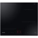 Samsung Indukcijas plīts virsma NZ64B5045GK/U2, 7400W, 4 riņķi, Skārienjūtīgais, Bērnu dro&scaron;ība, Wi-Fi, Stop&Go