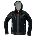 Darbinė striukė su gobtuvu juoda WINTON, XL dydis. CERVA