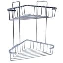 Baltic Aqua Угловая Полка Двухъярусная Eden 9134245, 160mm, 280mm, 330mm, хром, металл