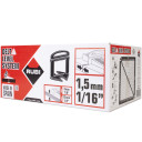 Plaadivahedetailid DELTA CLIPS 1/16"; (1,5mm) 3-12mm, 2400 tk.; 2855 RUBI