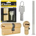 Keltin Užrakto cilindras K02615, 30/30mm, 3 raktai, aliuminis, ZnAl mechanizmas, 25000 ciklų, tvirtinimo varžtas įtrauktas
