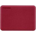 Toshiba Внешний жесткий диск Canvio Advance HDTCA40ER3CA, 4000 ГБ, 2.5", USB 3.2 Gen1, красный, аутентификация паролем