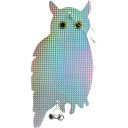 Putnu atbaidīšanas piekariņš - pūce ar zvaniņiem BIOOGROD 731026, 20x2.5x40 cm, 54 g