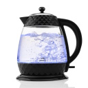 Electric glass kettle with 2200 W power, 1.7 L capacity, and a 360° rotating base Crystal Kettle ETA315490000 Glass/Black ETA