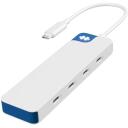 Hyper HyperDrive Flex 4 Port USB-C centrmezgls, HD5201BUGL, 4 porti, 80mm, 35mm