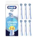 Oral-B Rezerves zobu birstes uzgaļi iO UltimateClean White 6, 6 gab., balta, saderīgi ar visiem Oral-B iO rokturiem