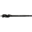Dewalt 16mm x 152mm pa&scaron;baro&scaron;anās trīsfleita koka urbja bits DT90240-QZ, 16 mm, 152 mm, 1/4 collas, Hex, 2 asmeņi, 1 iepakojums