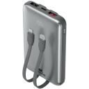Rivacase Power Bank VA2611, 10000mAh, 30W, 2xUSB-A, 1xUSB-C, 1xLightning, 260g, kiire laadimine