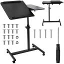 Maclean mobilais galda/laptop statīvs, melns, augstuma regulē&scaron;ana 59-89cm, max. 30kg, MC-121 B