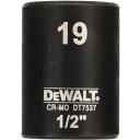 Dewalt ударный головка DT7537-QZ 19mm, 1/2 квадрат, 6-точечная выпуклая форма, хром-молибден, 0.11kg
