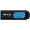 Adata USB atmintinė AUV128-256G-RBE 256 GB, USB 3.2 Gen 1, skaitymo greitis 100 MB/s, juoda, mėlyna