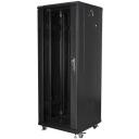 Lanberg vabalt seisva kapp FF01-6632-12B, 600mm, 32U, 800kg, 2 ventilaatorit, IP20, 4 vertikaalset riba