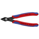 Elektroniskie Super Knips&reg; ar daudzkomponentu rokturiem, KNIPEX, 78 61 125, precīzi grie&scaron;anai, 130 mm, bezfasētām grie&scaron;anas malām.
