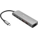 Sandberg USB-C doks 136-65, 1xHDMI, 2xUSB-A, 2xUSB-C, PD100W, 4K Ultra HD, 3840 x 2160 pikseļi