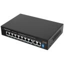 Esperanza ENS106 10-port Poe komutators, 10/100, 96W, 10 RJ-45, 8 PoE porti, 30W katram, 2 Gbit/s, CE, RoHS