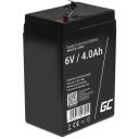 Green Cell Aku AGM15, 6 V, 4 Ah, 1, -15 - 40 &deg;C, 65 - 102 %, hooldusvaba, ohutu ja usaldusv&auml;&auml;rne