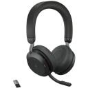 Jabra Ausinės Evolve2 75 Link380c MS Stereo 27599-999-899, 30m, 35dB, Bluetooth, triuk&scaron;mo mažinimas, ausinių adapteris