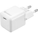 Sandberg USB-C maiņstrāvas lādētājs 341-42, 230V, 5V/3A, 9V/2.22A, 12V/1.67A, 20W, 1 USB-C ports, balta