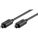Goobay Optiskās &scaron;ķiedras kabelis 51223, 5 m, TOSLINK - vīrie&scaron;u, 5 mm diametrs, melns