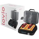 Lovio Vafeļu panna LVWF002BK, 1500W, 2 vafeles, 6 pakāpju regulē&scaron;ana, skaņas paziņojumi, neslīdo&scaron;as kājiņas