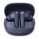 QCY Buds HT15 ANC TWS bezvadu austiņas Bluetooth 5.4 Adaptive Active Noise Cancellation (4 ANC režīmi + Caurredzamības režīms) 10 mm dinamiskie draiveri 6 mikrofoni līdz ~4 st ar ANC un līdz ~5.5 st bez ANC, līdz ~18 st ar ANC un līdz ~25 st bez ANC ar uzlādes futrāli IPX4 ūdens izturība USB-C uzlāde zils