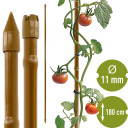 Tērauda dārza mietiņš ar plastmasas pārklājumu bambusa formā BIOOGROD 720420 1,8 m x 11 mm