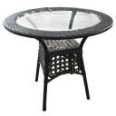Besk Laud 9065365, 80cm, 70cm, pruun, klaasist pind, metallraam, 1 &uuml;hik