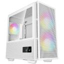 Deepcool Korpus CH360 DIGITAL WH R-CH360-WHAPE3D-G-1, 2x3.5", 2+1x2.5", 4 laiendusslotti, h&uuml;briidklaasist k&uuml;lgpaneel