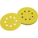 Dewalt Universaalne Liivapaber 125mm DT3103-QZ, 80 grit, 10 tk, 8 auku, kiire vahetus, vastupidav, paindlik, stearaatkattega