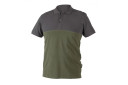 Polo krekls, tum&scaron;i zaļ&scaron; ar pelēkiem akcentiem, 100% kokvilna, izmērs L, HT5K419-L, HOGERT