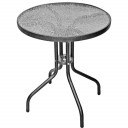 Galds 60x70cm metāla ar stikla virsmu