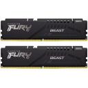 Kingston Fury Beast operatīvā atmiņa DIMM KF552C40BBK2-32, 32 GB, 5200 MHz, 1.25 V, CL40, ECC nē, siltuma izplatītājs jā