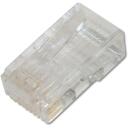 Digitus CAT 6 modulārais spraudnis AK-219602, 24g, RJ-45 vīrie&scaron;u, caurspīdīgs, 8 vadi, divdaļīgs