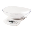 Electronic kitchen scales with large bowl and LCD AD 3137 up to 5 kg accuracy 1 g auto-zero auto-off large bowl White Adler