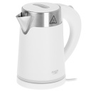 Electric kettle 800W 0.6L plastic stainless steel body 360° rotational base White AD1372 Adler