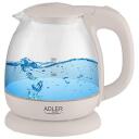 Adler Veekeetja AD 1283C, 900 W, 1 L, Klaas, 360&deg; p&ouml;&ouml;ratav alus, Kreem