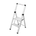 Pakāpienu soliņš salokāms Selekta DK40 BasicLine / alumīnija / 2 pakāpieni 034342100 HAILO