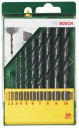 Metallipuuride komplekt, HSS-R, 10tk. 1-10mm, 2607019442, BOSCH