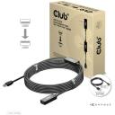 Club3D USB kabelis CAC-1406, 15m, USB 3.2 Gen1 M/F, 5Gbps, 28AWG, strāvas kabelis 1m